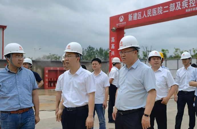 新建區(qū)委常委、常務(wù)副區(qū)長賈中強到新建區(qū)職業(yè)技術(shù)學(xué)校新校區(qū)建設(shè)項目、新建區(qū)人民醫(yī)院二部及疾控中心項目調(diào)研